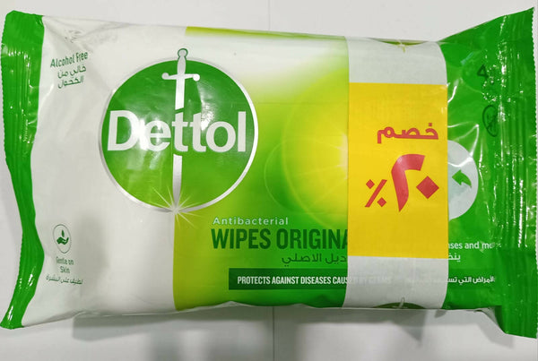 Dettol Wipes Original 40 1+1 20% off