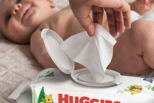 Huggies Natural Care Sensitive Unscented Wipes - 56 Wipes