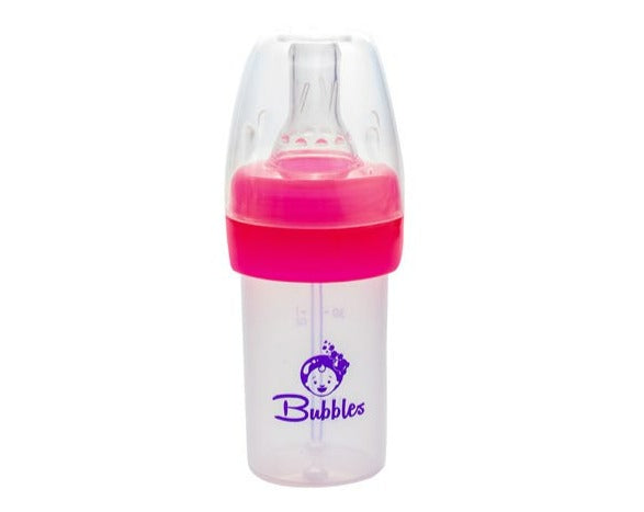 Bubbles Feeding Bottle Without Hand | 40ml | Rose