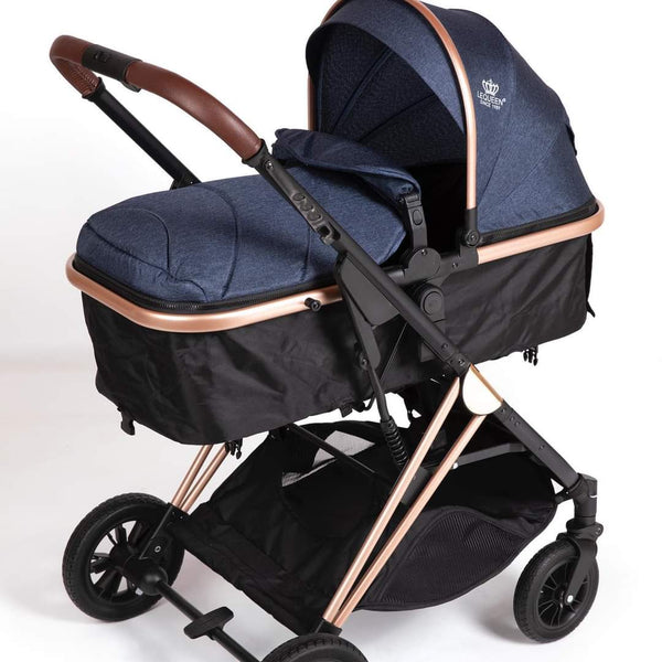 LeQueen BC1 New Baby Stroller High Quality - High Safety| Blue