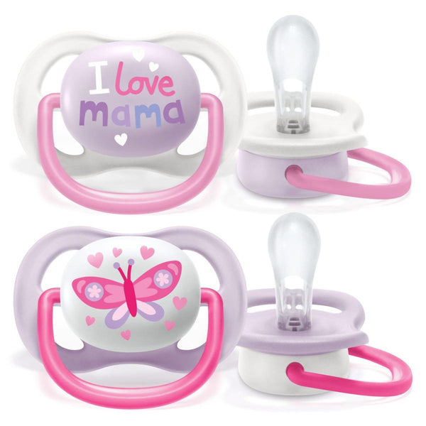 Philips Avent Butterfly Orthodontic Pacifier 0-6 Months - 2 Pieces