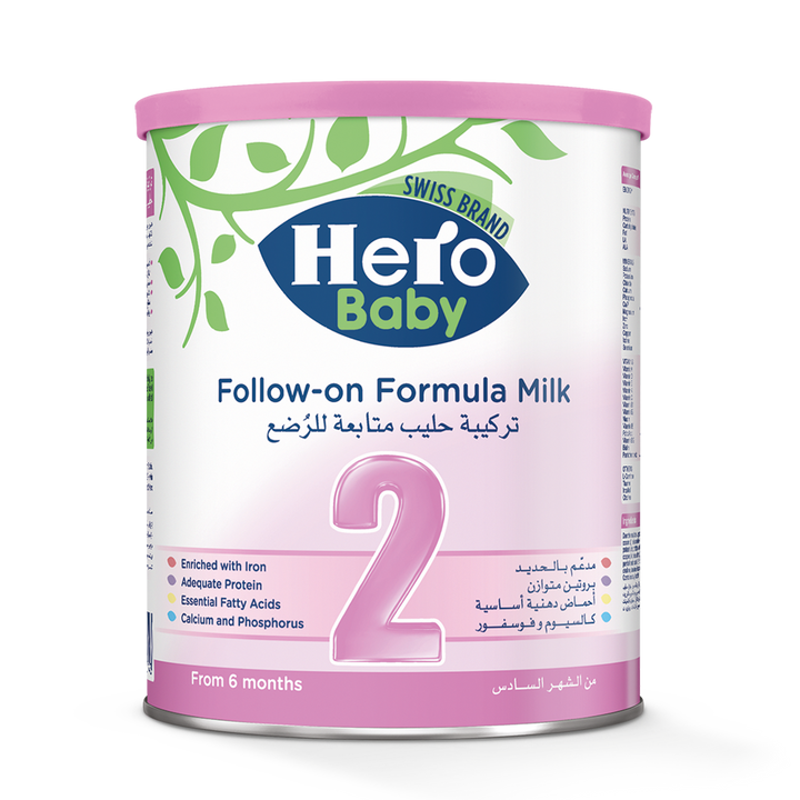 Hero Baby Follow-On Formula Milk Stage 2|6+ Months|400 gm