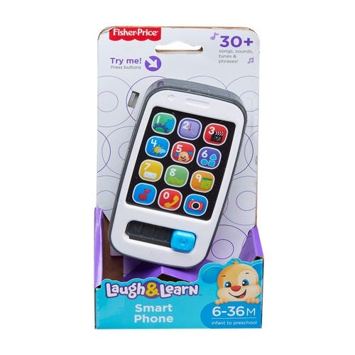 Fisher-Price Laugh and Learn Smart Phone - Grey