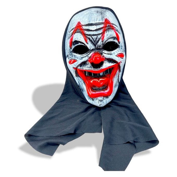 Scary Clown Face Mask with Head Cover
