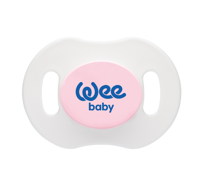 Wee Baby Pink Day and Night Pacifier, 6-18 Months - 2 Pieces