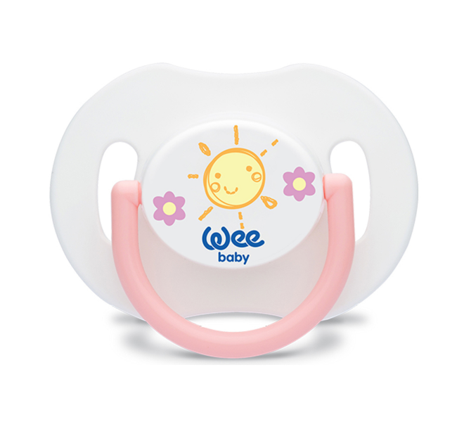 Wee Baby Pink Day and Night Pacifier, 6-18 Months - 2 Pieces