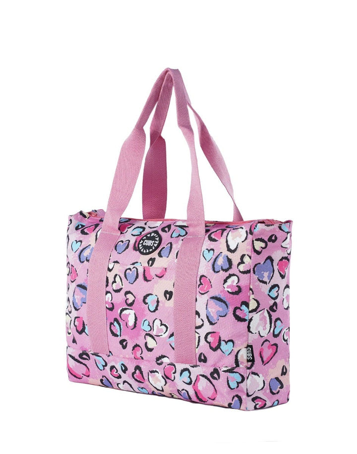 Cubs Hearts and Pinkish Women Double Faced Tote Bag