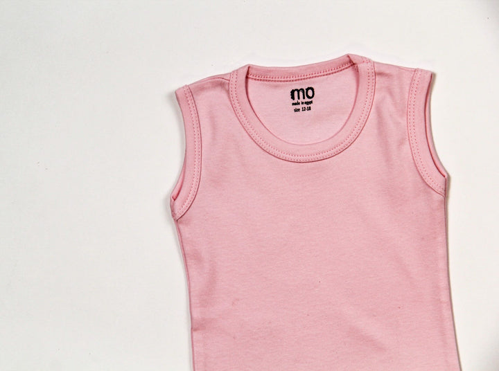 Mo Set Of 3 Solid Girls Bodysuits | Yellow, Pink & White