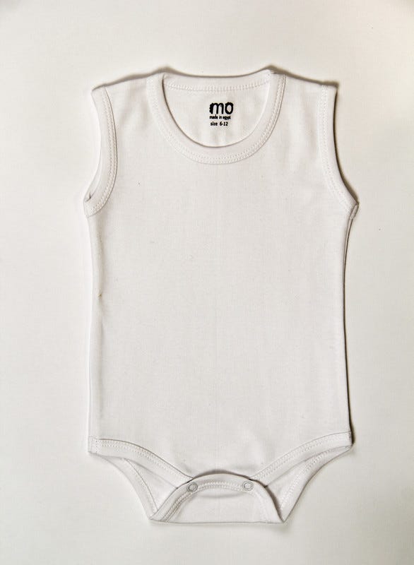 Mo Set Of 3 Solid Girls Bodysuits | Yellow, Pink & White