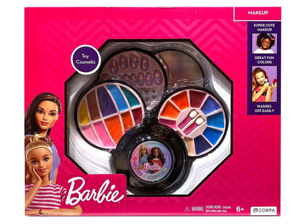 Barbie 4 Decks Round Cosmetic Case | Multicolor