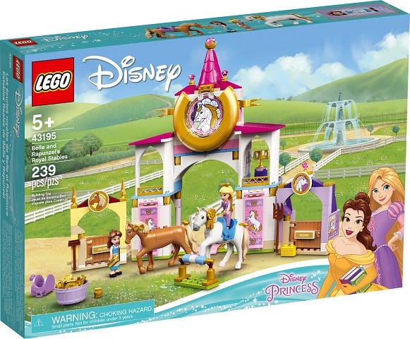 Lego Disney Belle and Rapunzels Royal Stables Kit - 239 Pieces