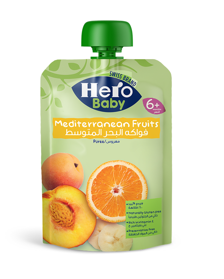 Hero Baby Mediterranean Fruits Pouch - 100 gm