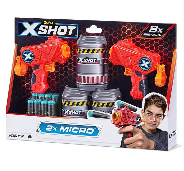 XShot Excel Double Micro Gun | 3 Cans | 6 Darts