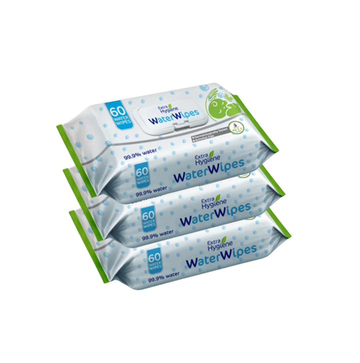 Hygiene Baby Water Wipes with Kiwi 3 Packs - 180 Pieces