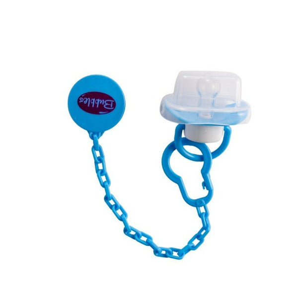 Bubbles Pacifier With Chain | Blue