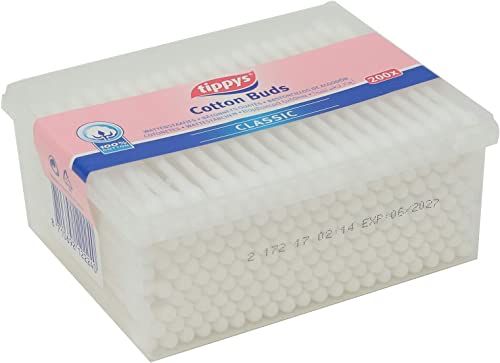 Tippys Classic Rectangular Cotton Buds White | 200 Pieces