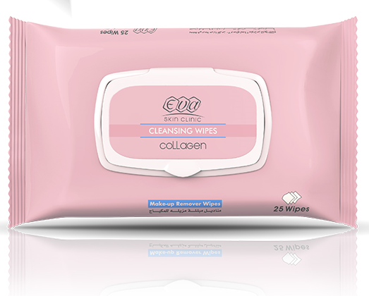 Eva Skin Clinic Collagen Moisturizing & Cleansing Facial Wipes | 25 Wipes